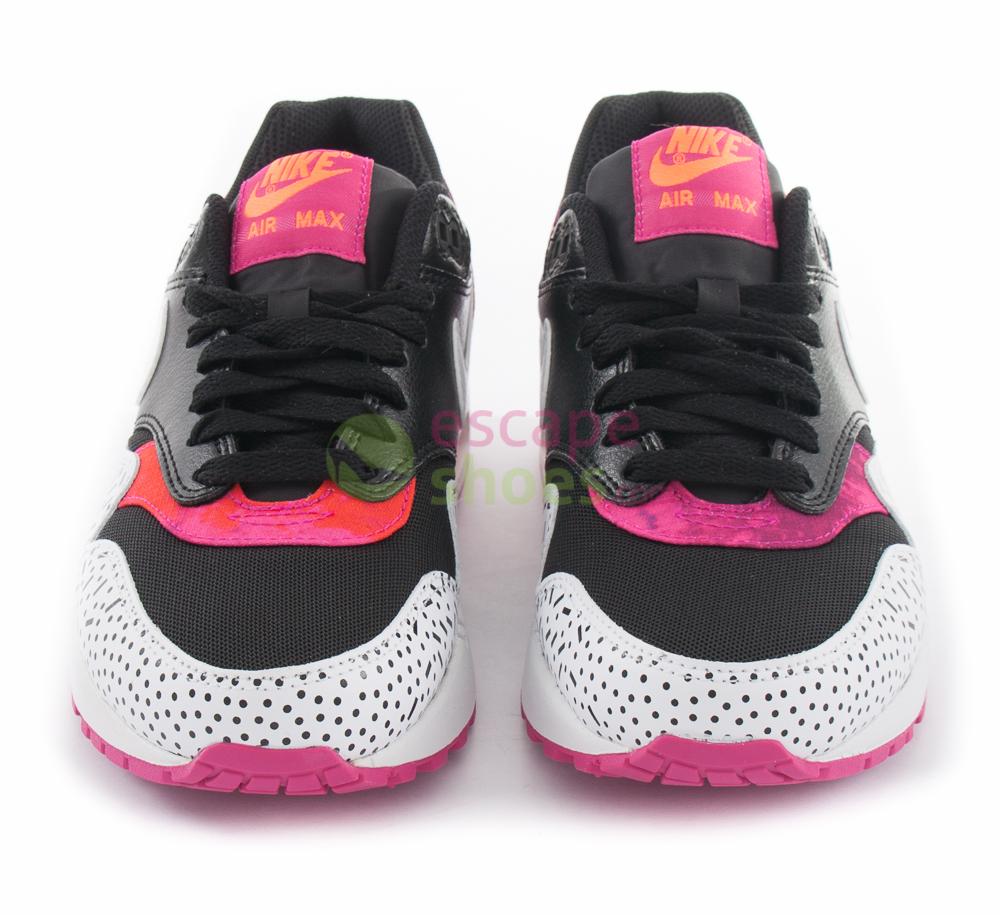 Reis Octrooi tafereel Sneakers NIKE Wmns Air Max 1 Print Black White Fireberry Pink Pow 528898 002