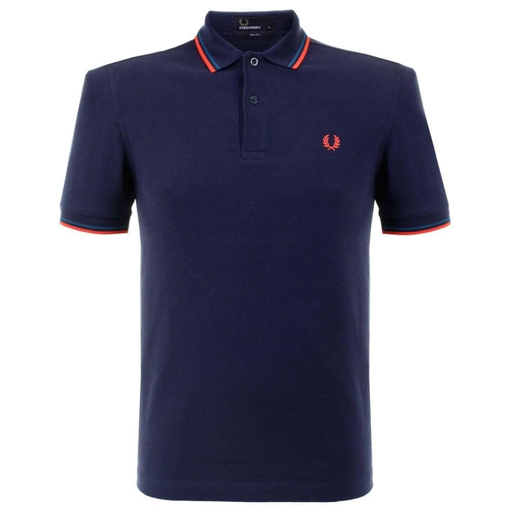Polo Shirt FRED PERRY M3600 C88 Carbon Blue