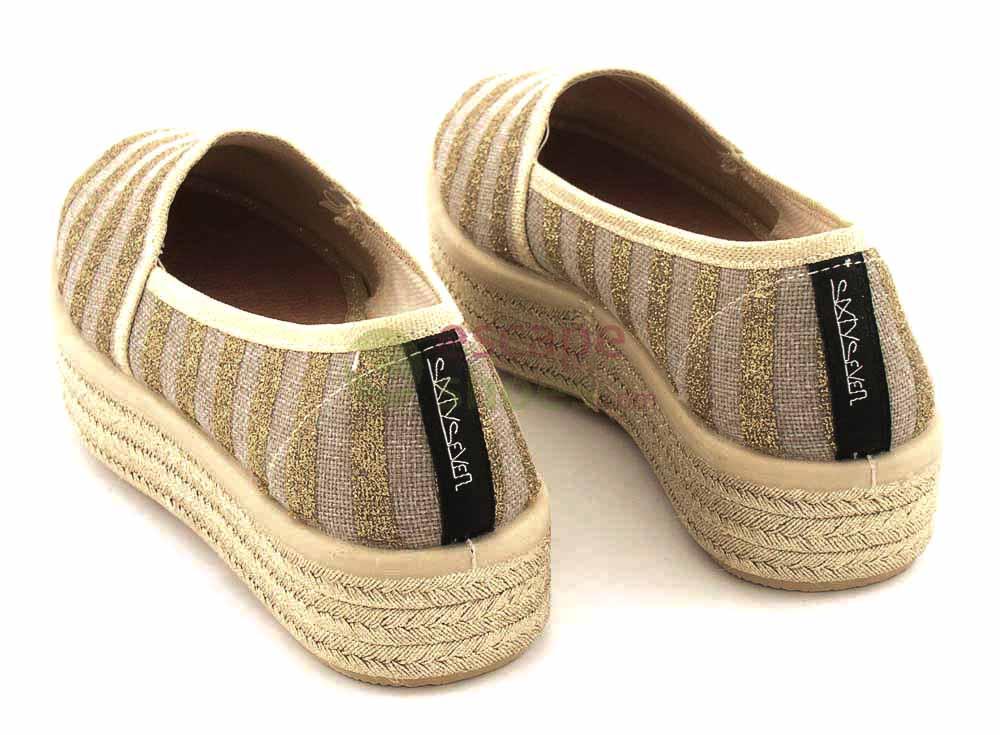 Shoes SIXTYSEVEN 75725 Stripes Gold
