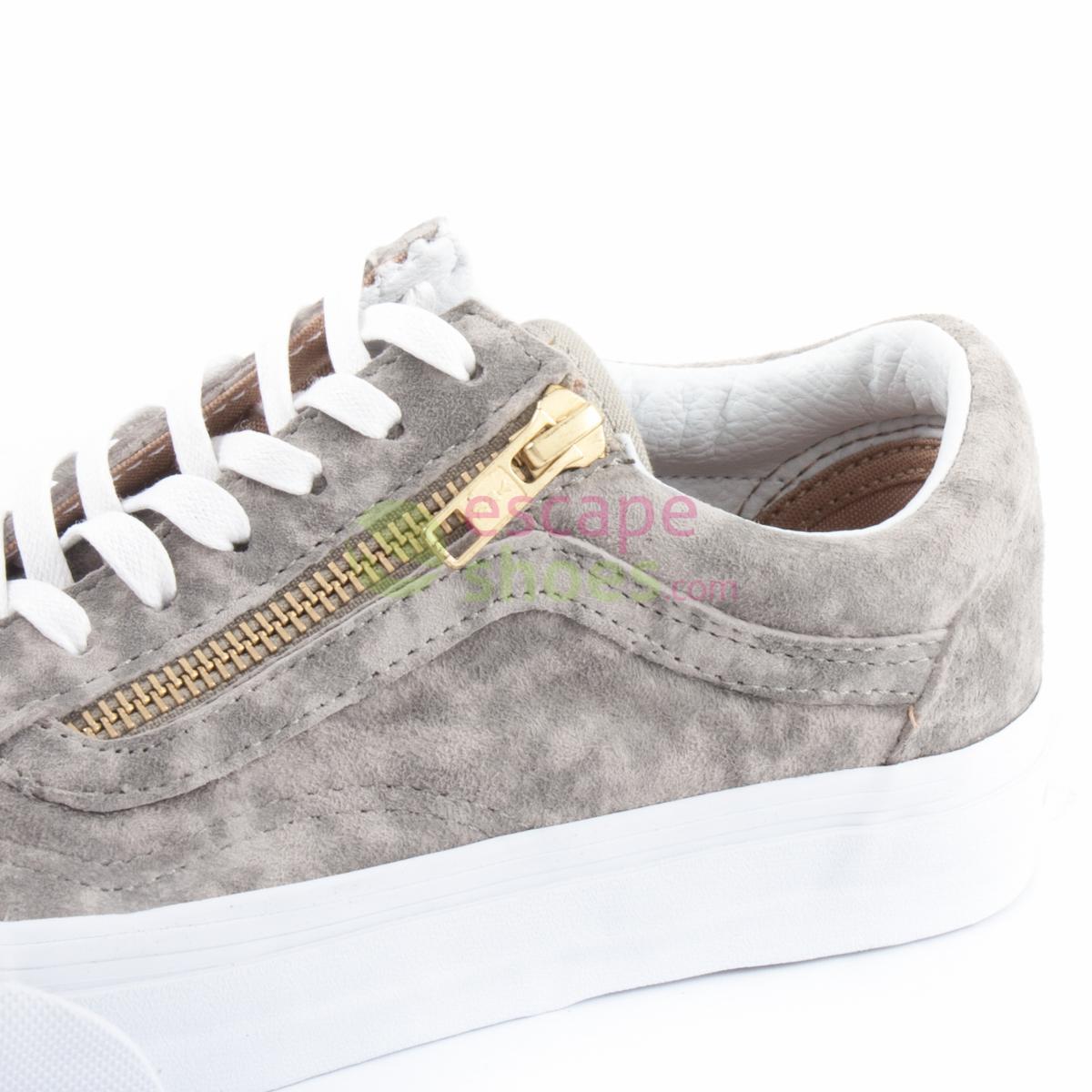 vans marble suede old skool zip sneakers
