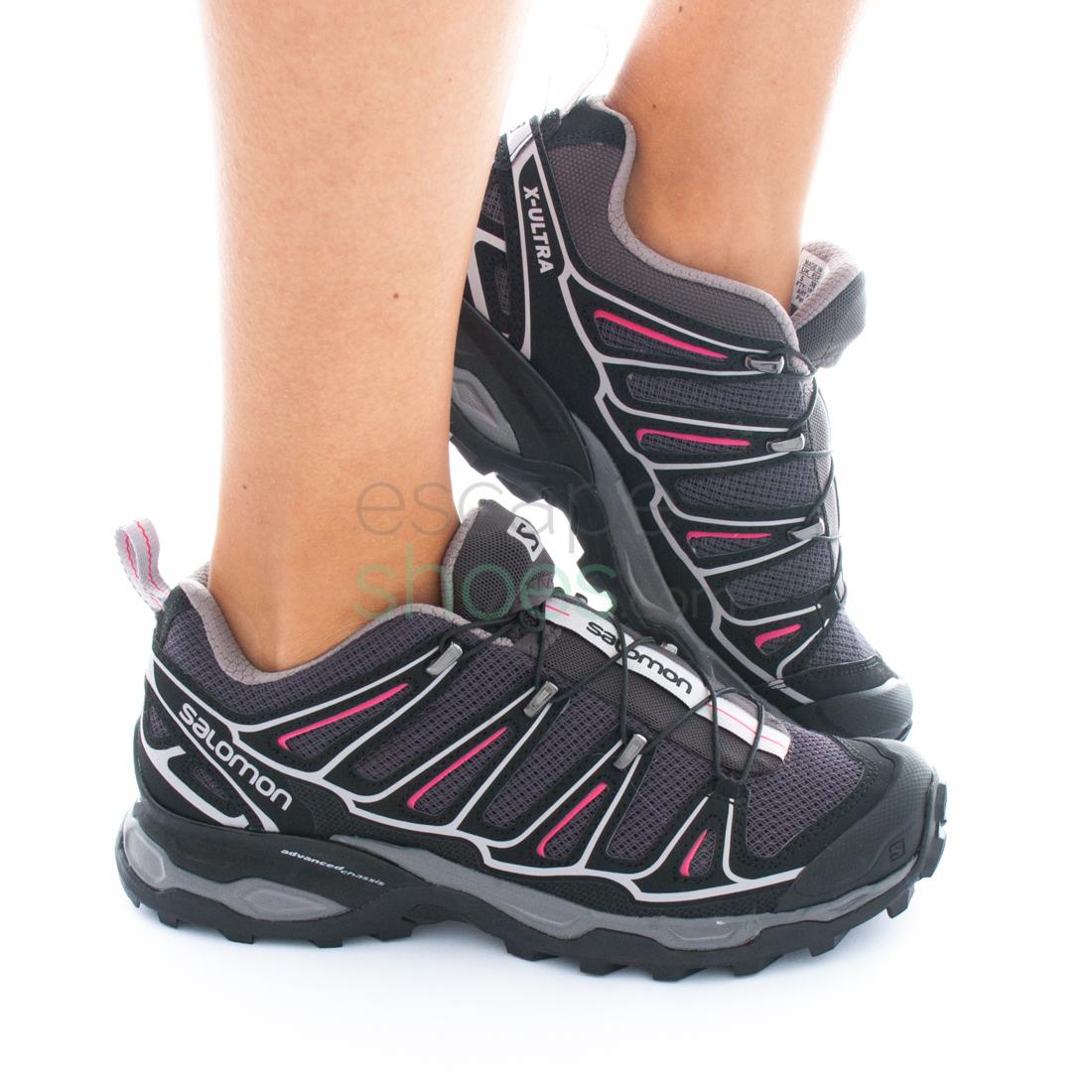 schotel Behandeling Druipend Sneakers SALOMON X Ultra 2 Asphalt Black Hot Pink 371641