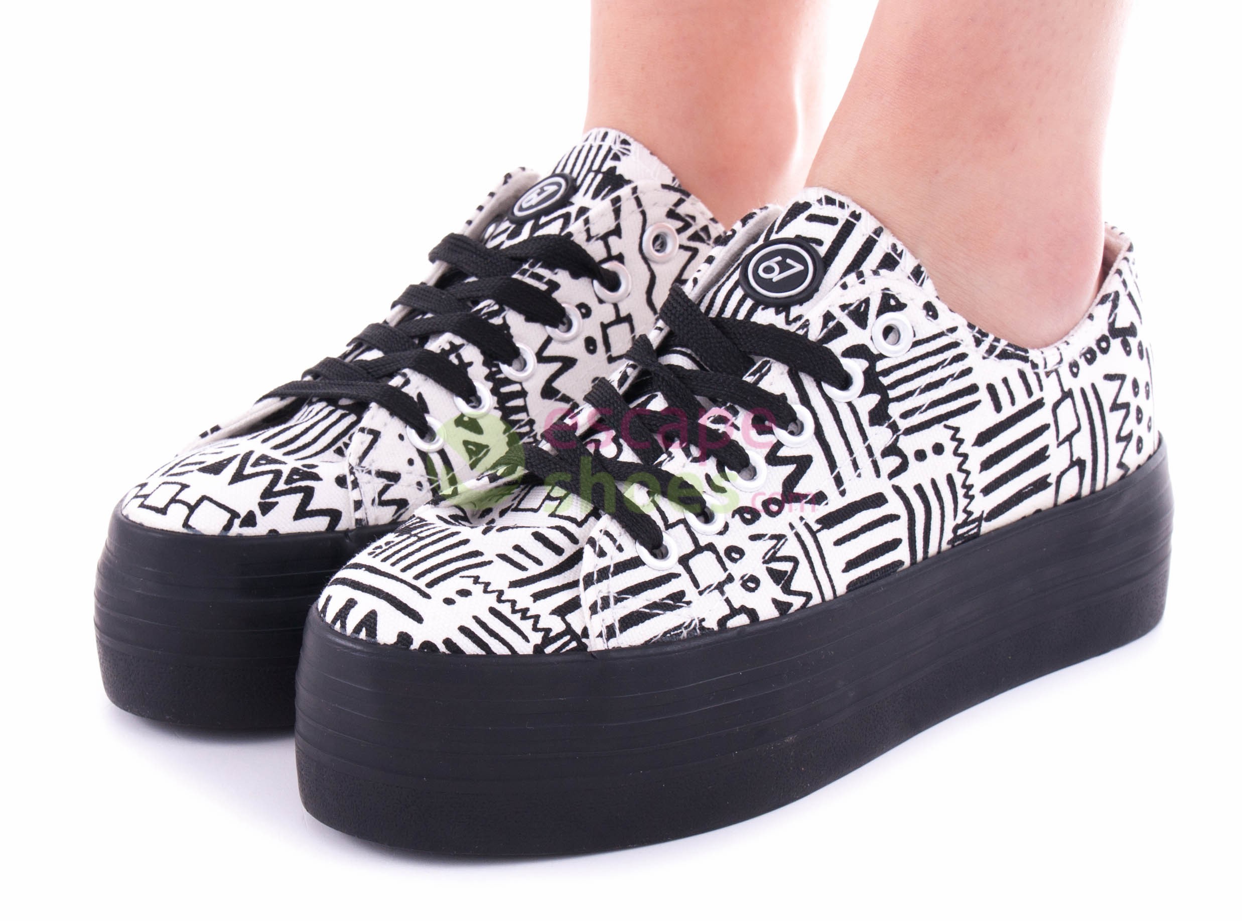 Sneakers SIXTYSEVEN Doodle White