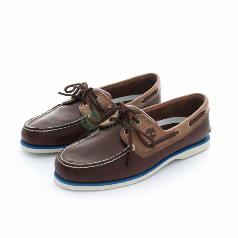 Boat Shoes TIMBERLAND Classic 2 Eye Dark Brown Tan A16LA