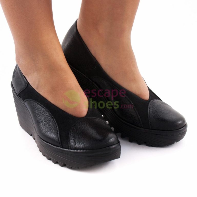 Sapatos FLY LONDON Yellow Yani Black P500576000