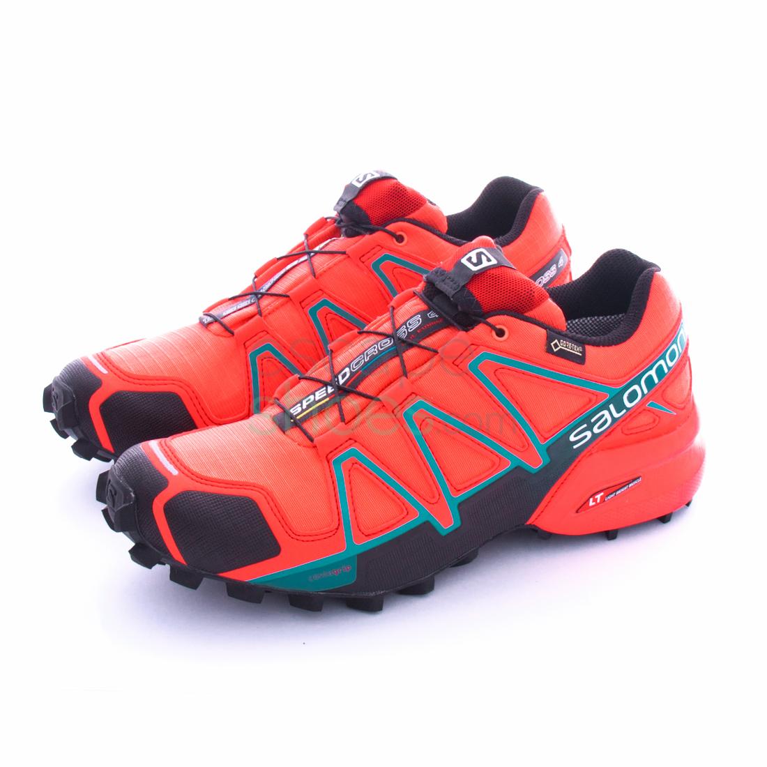 Zapatillas SALOMON Speedcross 4 Gore-Tex Coral Black Blue Jay 391836