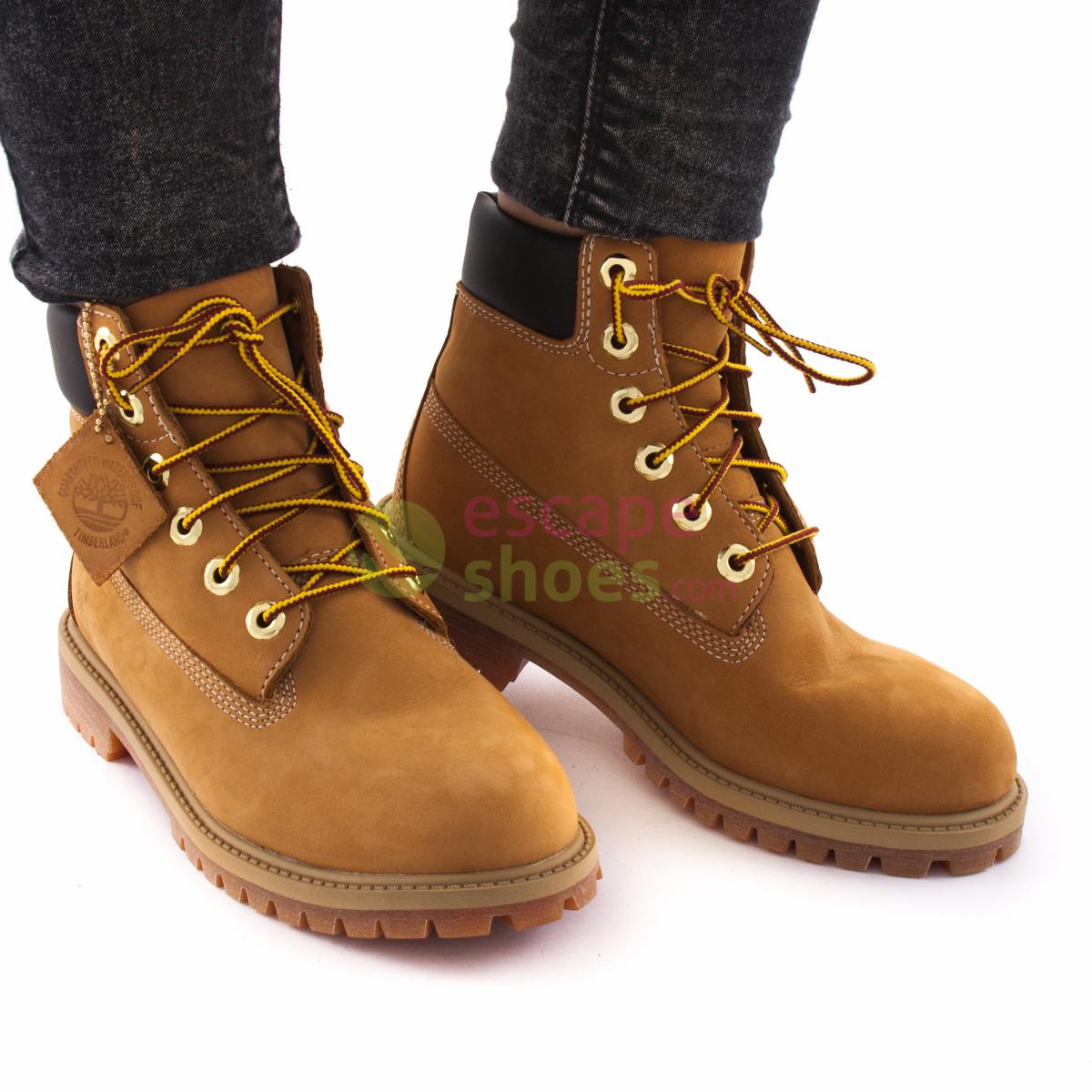 premium 6 inch boot for juniors in yellow