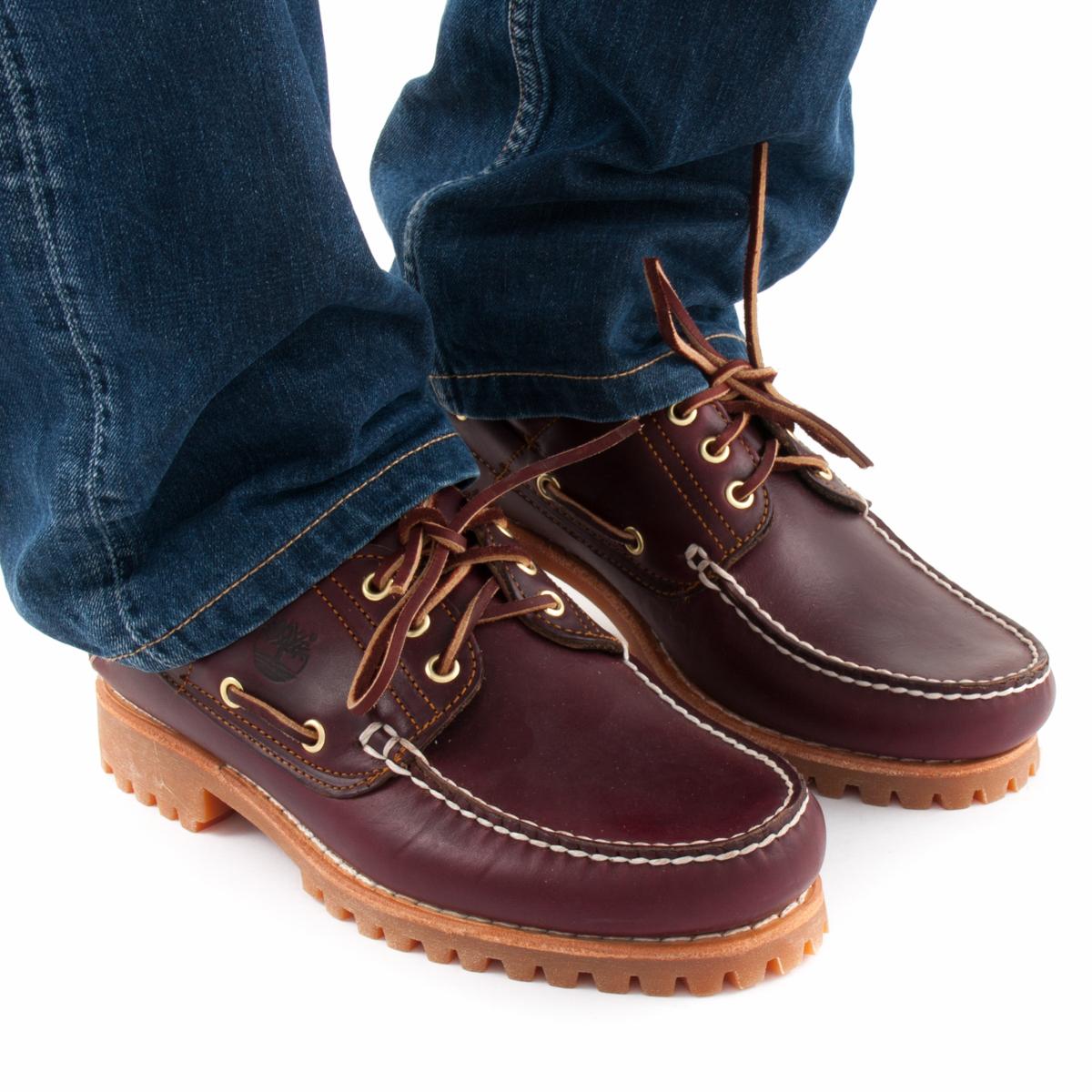 siren National census fluctuate Boat Shoes TIMBERLAND 50009 3-Eye Classic Lug Burgundy