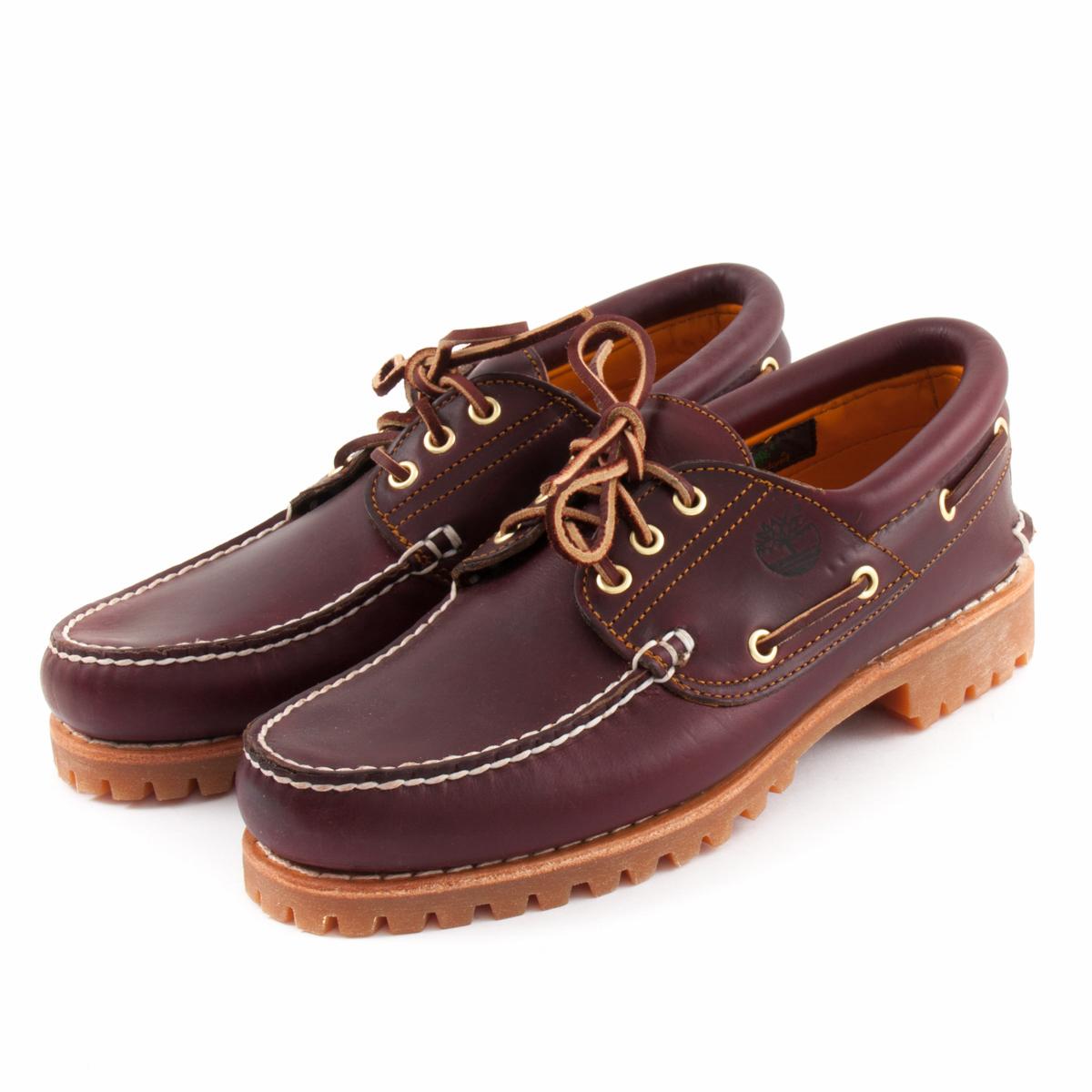 timberland 3 eye classic lug burgundy