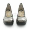 Sapatos FLY LONDON Yellow Yalu Silver Black P500509027