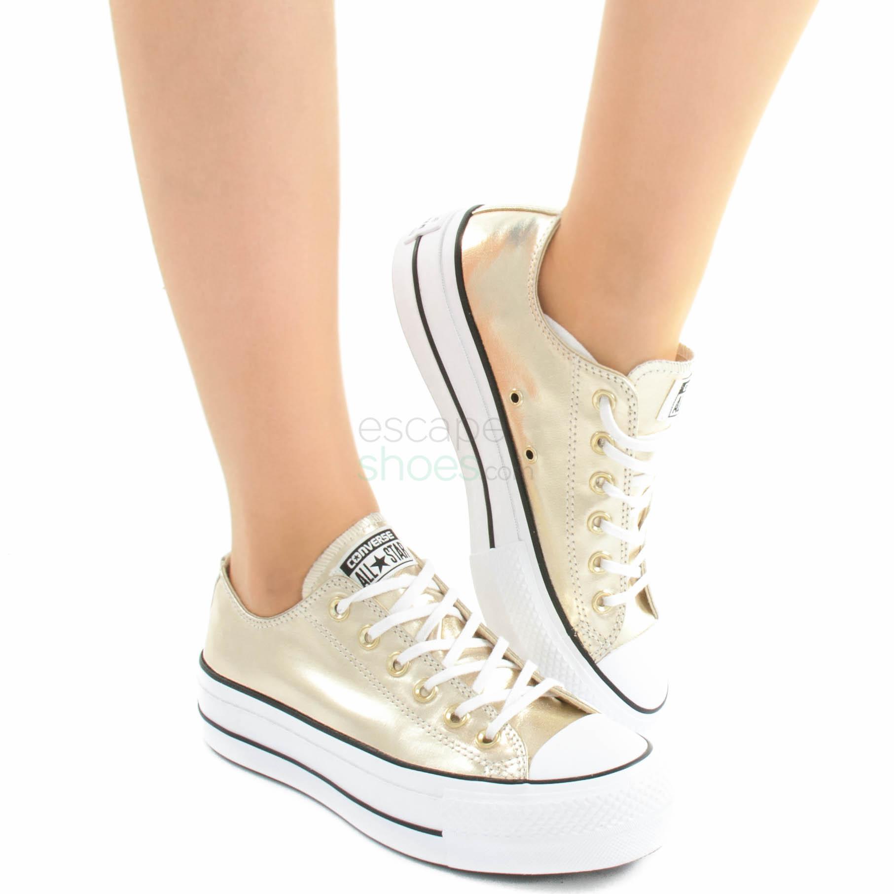 converse lift gold