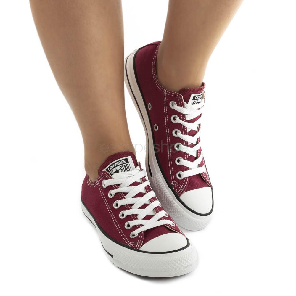converse all star ox shoes maroon
