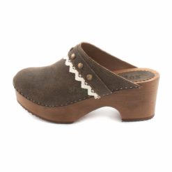 Clogs XUZ Brown Russo with Lace V0112-CS