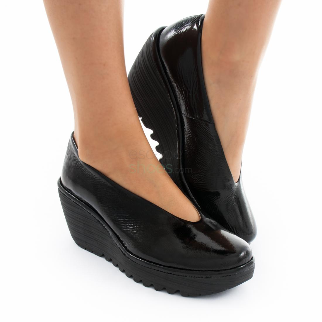 Fly London Yaz Womens Leather Wedge Shoes UK Size 3-8 