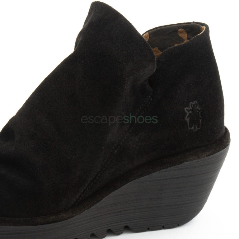 Botins FLY LONDON Yellow Yip Oil Suede Black P500505000