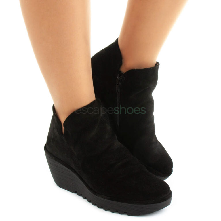 Ankle Boots FLY LONDON Yellow Yip Oil Suede Black P500505000