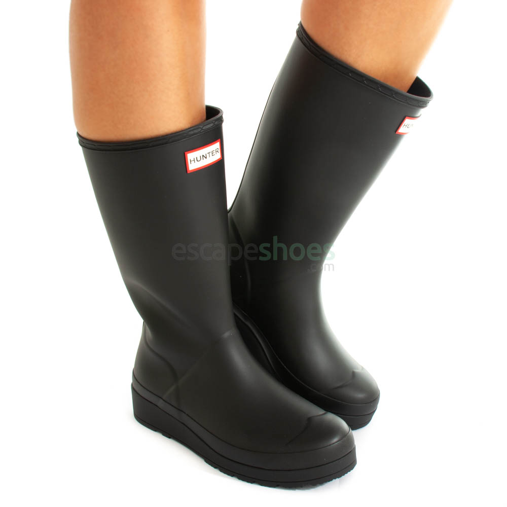 Galochas Hunter ORIGINAL PLAY BOOT SHORT Preto. Zapatos Obi