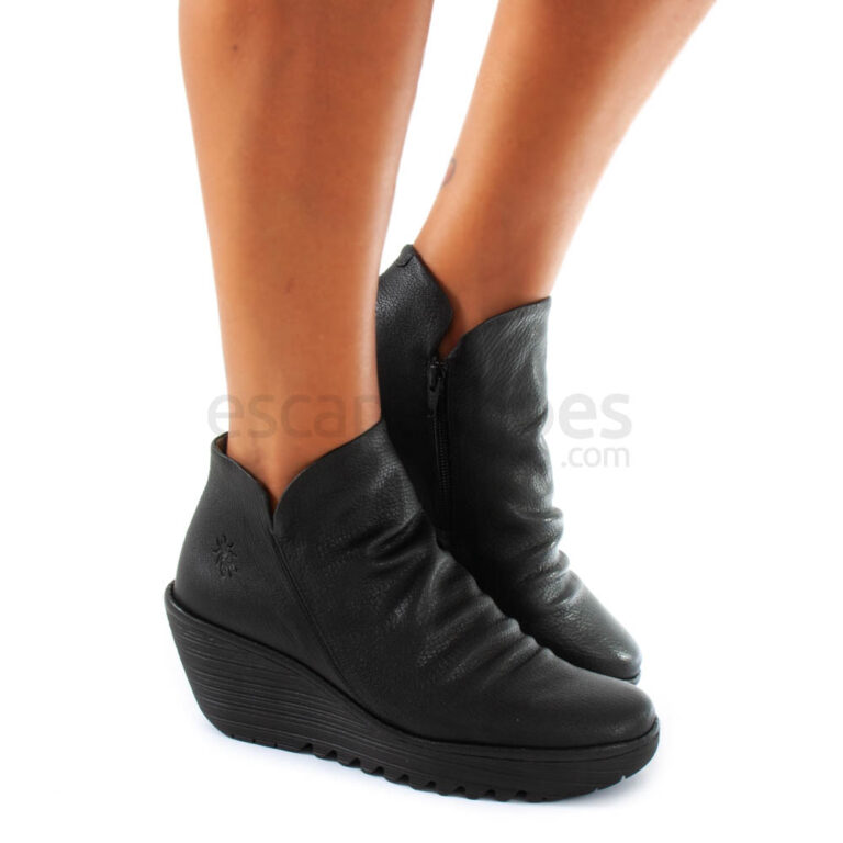 Ankle Boots FLY LONDON Yellow Yip Mousse Black P500505017