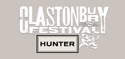 Hunter wellies – A special appearance at the Glastonbury Festival!