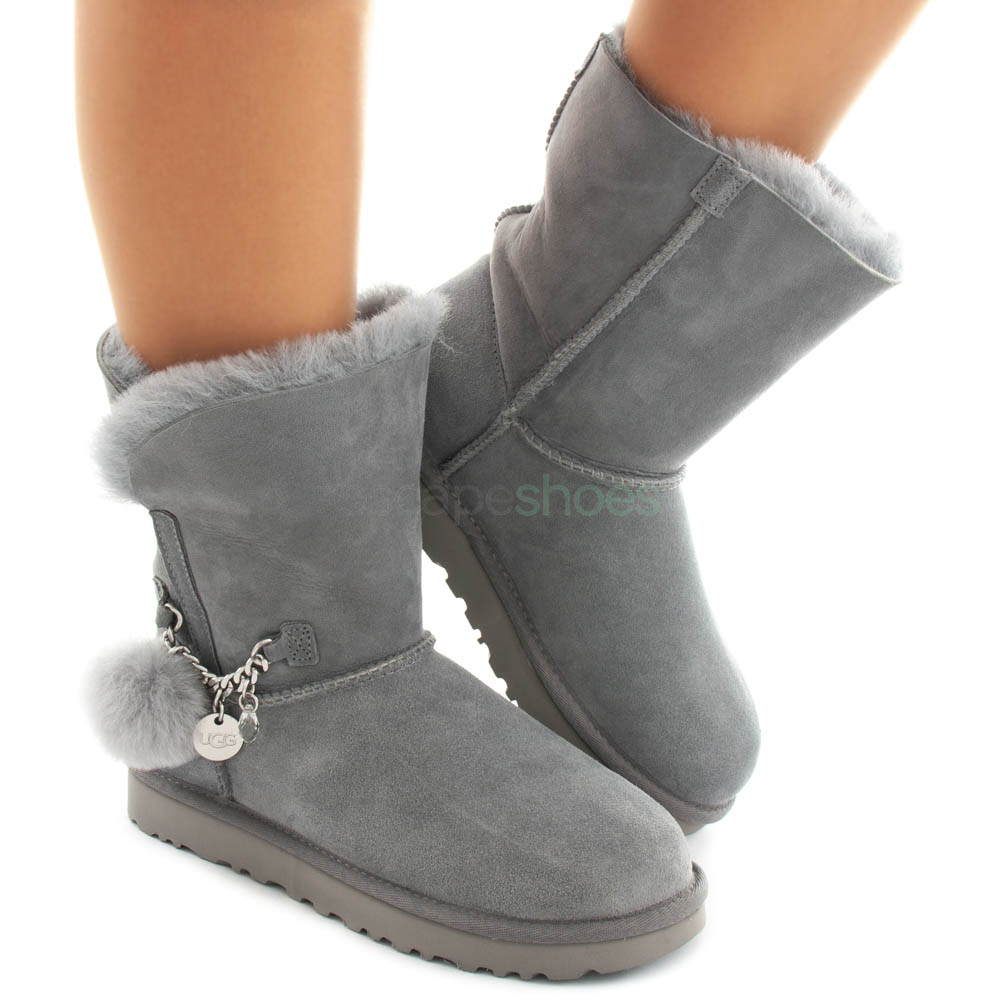 black ugg boots with charms