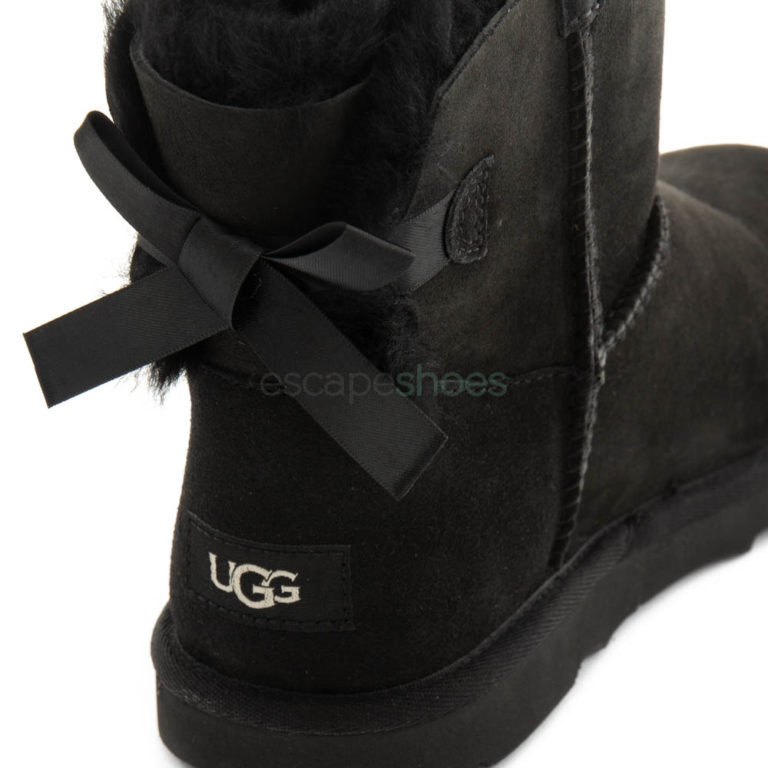 Boots UGG Australia Kids Mini Bailey Bow II Black