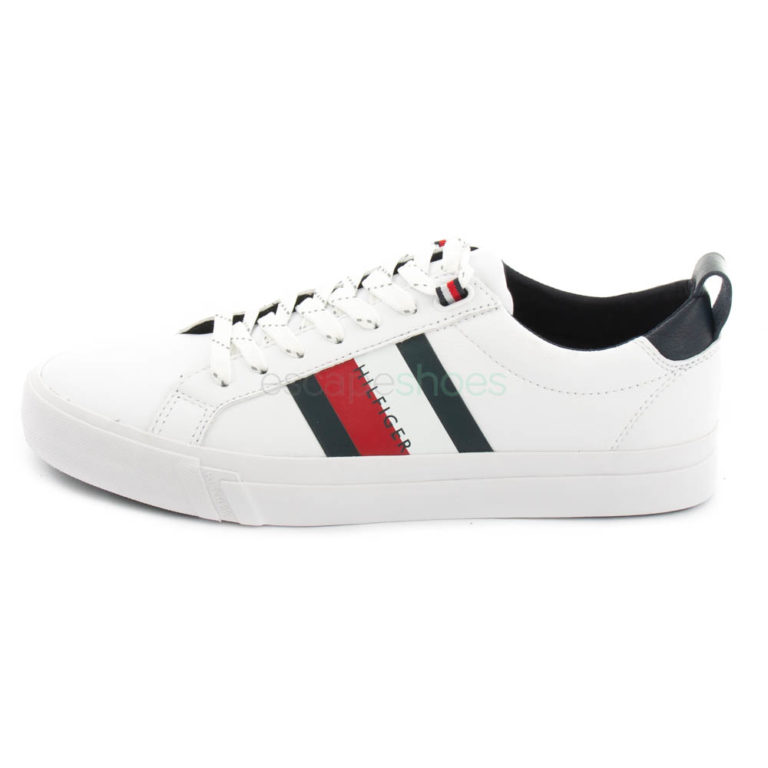 Sneakers TOMMY HILFIGER Flag Leather White