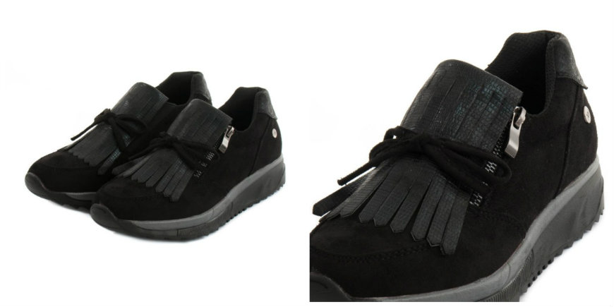 xti black sneakers