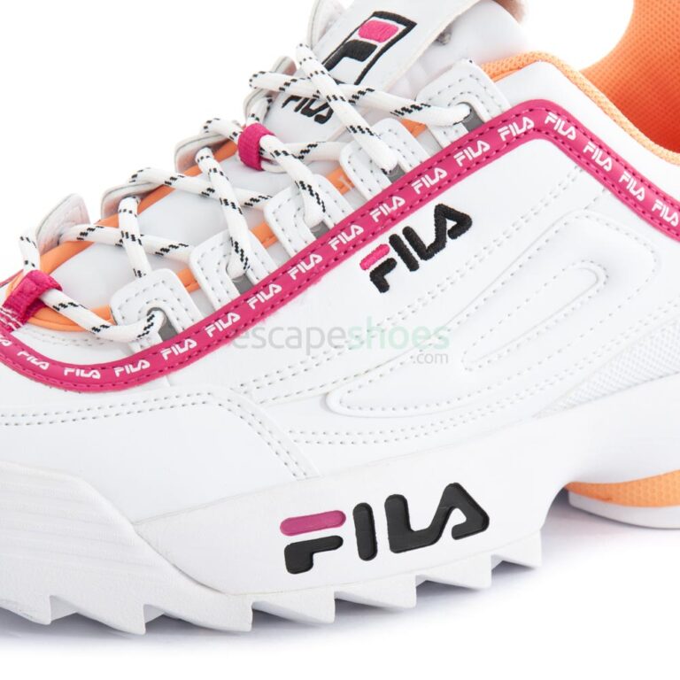 Tenis FILA Disruptor Logo Low Branco e Purpura 1010748-92UD