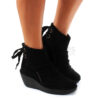 Ankle Boots FLY LONDON Yellow Yama Suede Black P500326006