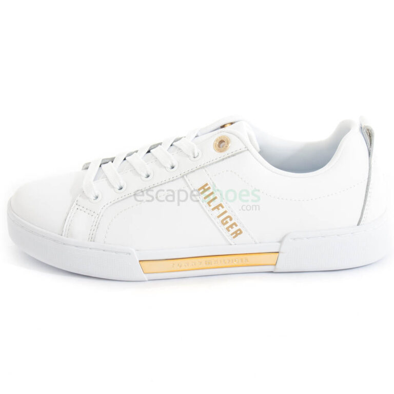 Sneakers TOMMY HILFIGER Branded Outsole Strappy FW0FW05217 White