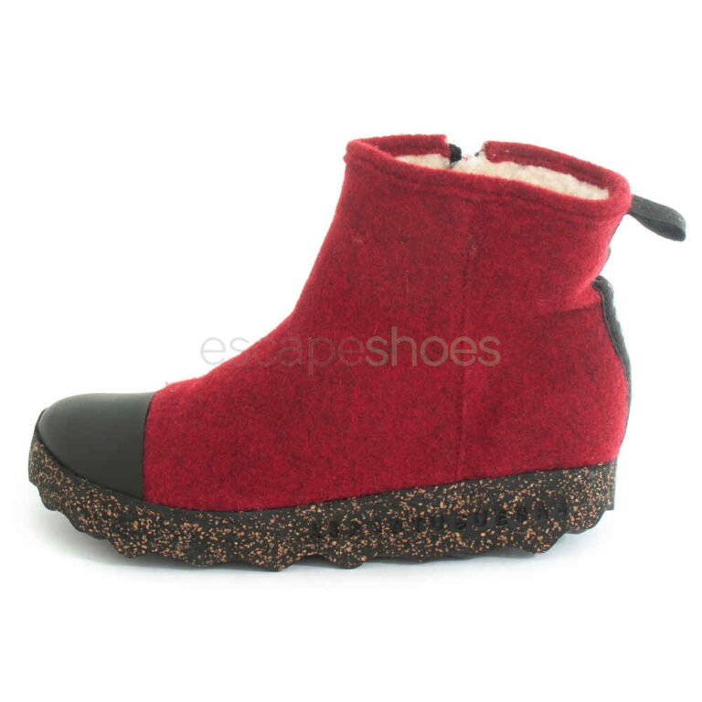 Ankle Boots ASPORTUGUESAS Cosy Tweed Berry