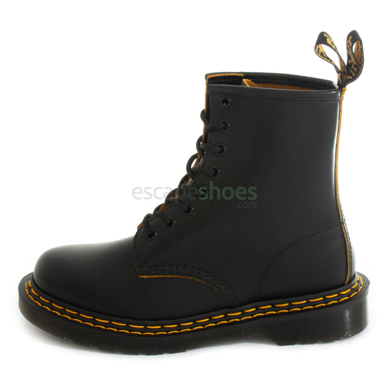Boots DR MARTENS 1460 8-Eye DS Smooth Black Yellow 26100032