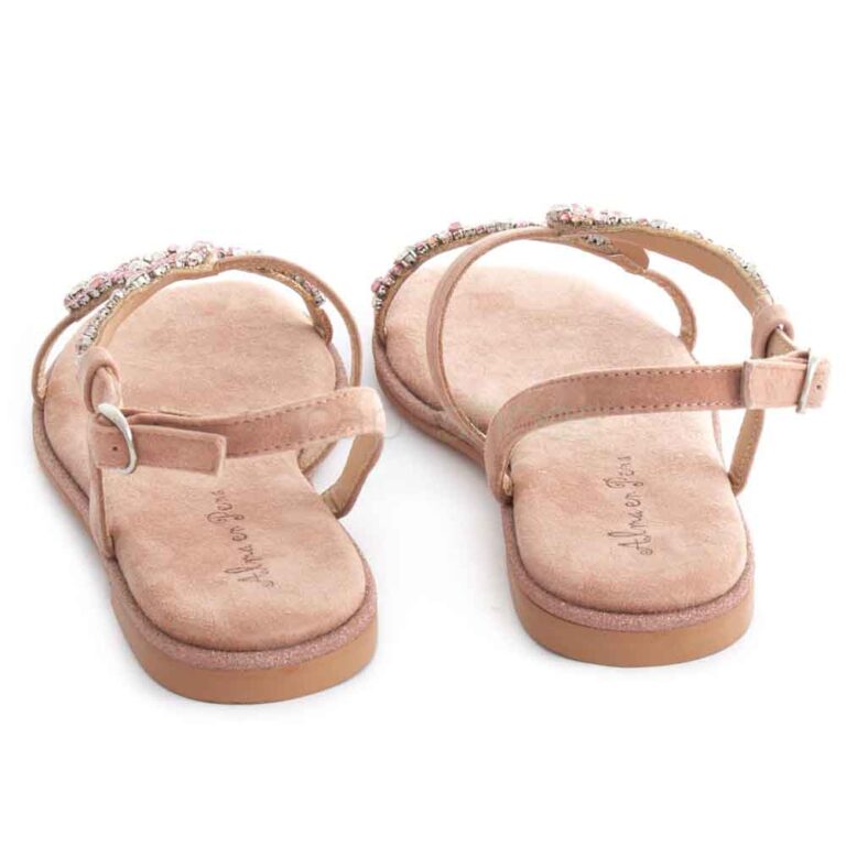 Sandals ALMA EN PENA Suede Old Pink V21412