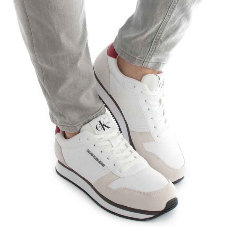 Sapatilhas CALVIN KLEIN Sneaker Laceup Bright White