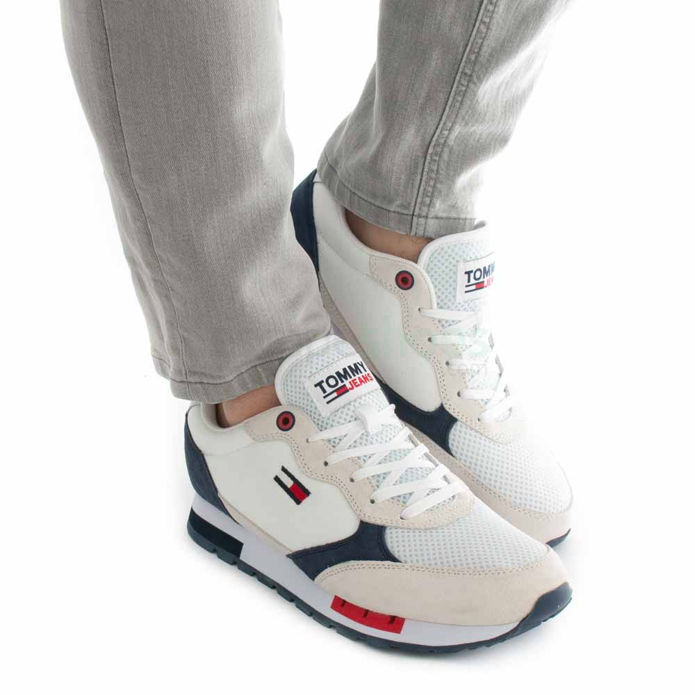 Zapatillas TOMMY HILFIGER Retro Runner Mix Blanco