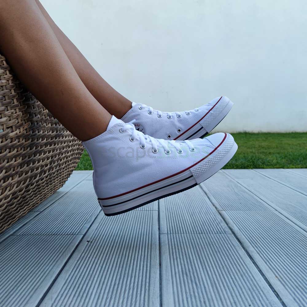 Tênis converse all star branco - R$ 139.90, cor Branco (casual, em couro  sintético, de borracha) #14513, compre agora