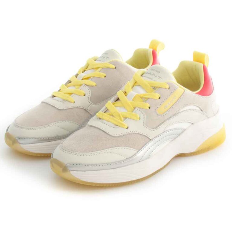 Tenis GANT Calinne Sneaker White Yellow 22531550-G277