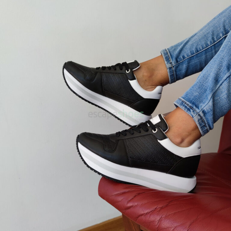 Sneakers CALVIN KLEIN Flatform Laceup Black
