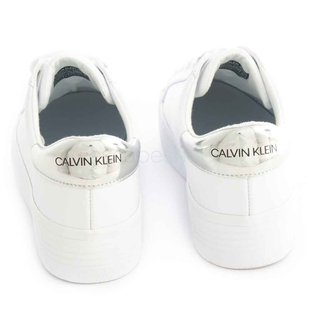 Zapatillas CALVIN KLEIN Flatform LaceUp Blancas