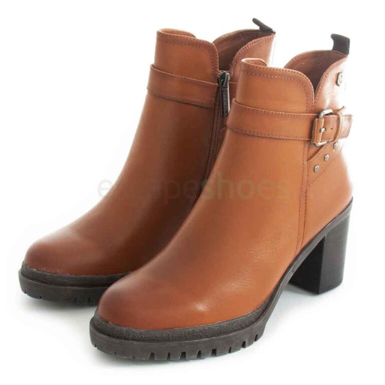 Ankle Boots CARMELA Leather Camel 67407