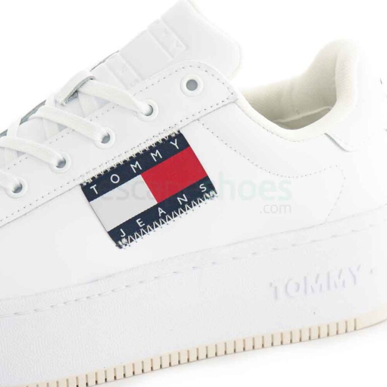 Sneakers TOMMY HILFIGER Flatform Flag Branding Sneaker White