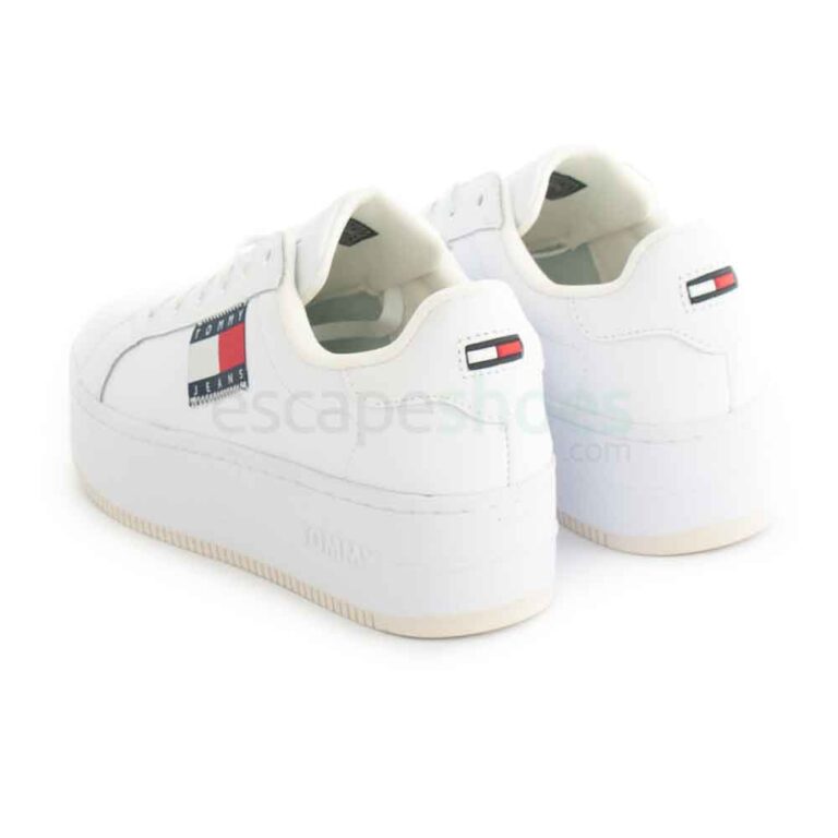 Tenis TOMMY HILFIGER Flatform Flag Branding Sneaker White