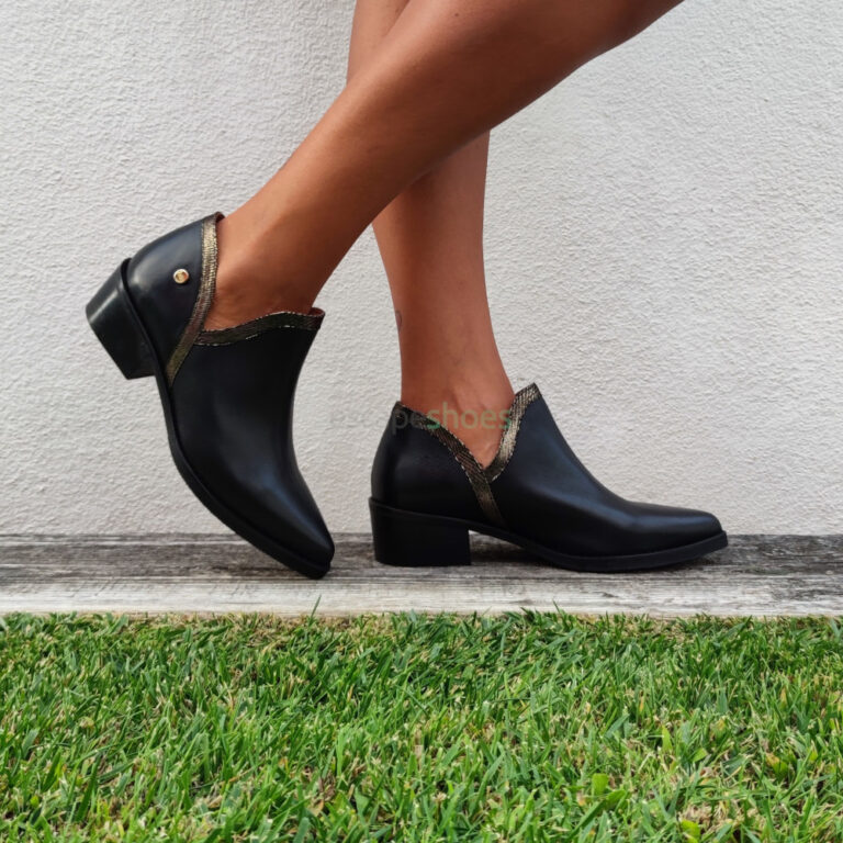 Ankle Boots RUIKA Leather 81/005 Black Gold