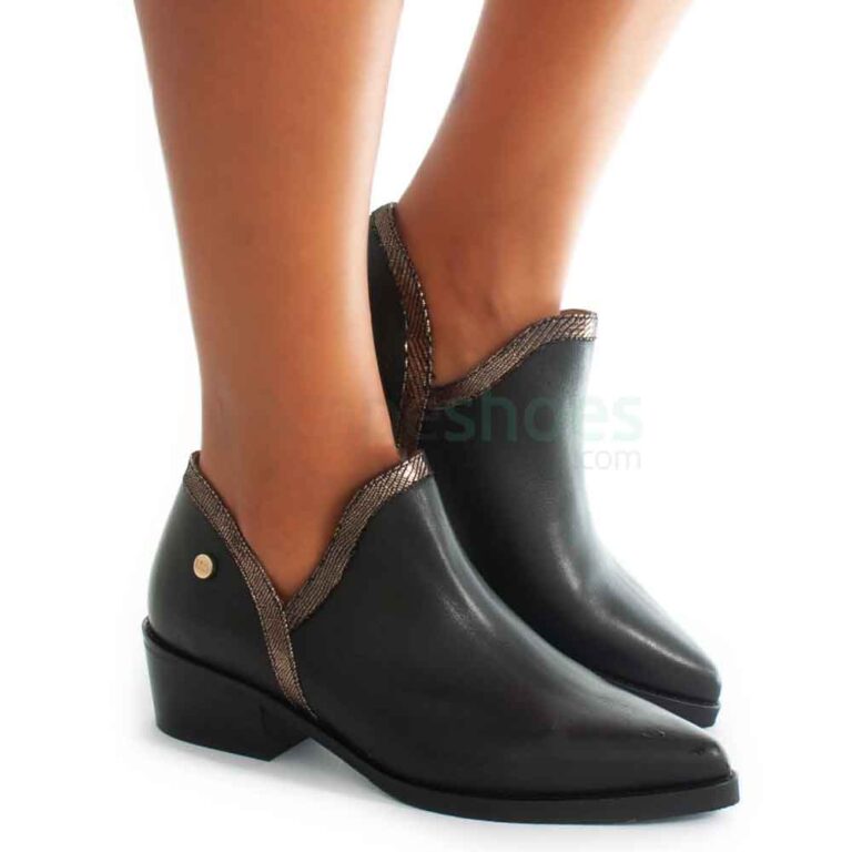 Ankle Boots RUIKA Leather 81/005 Black Gold
