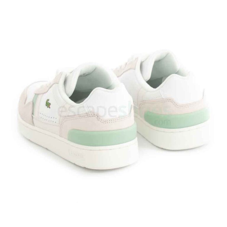 Sneakers LACOSTE T-Clip White Light Green 42SFA0032 2L6