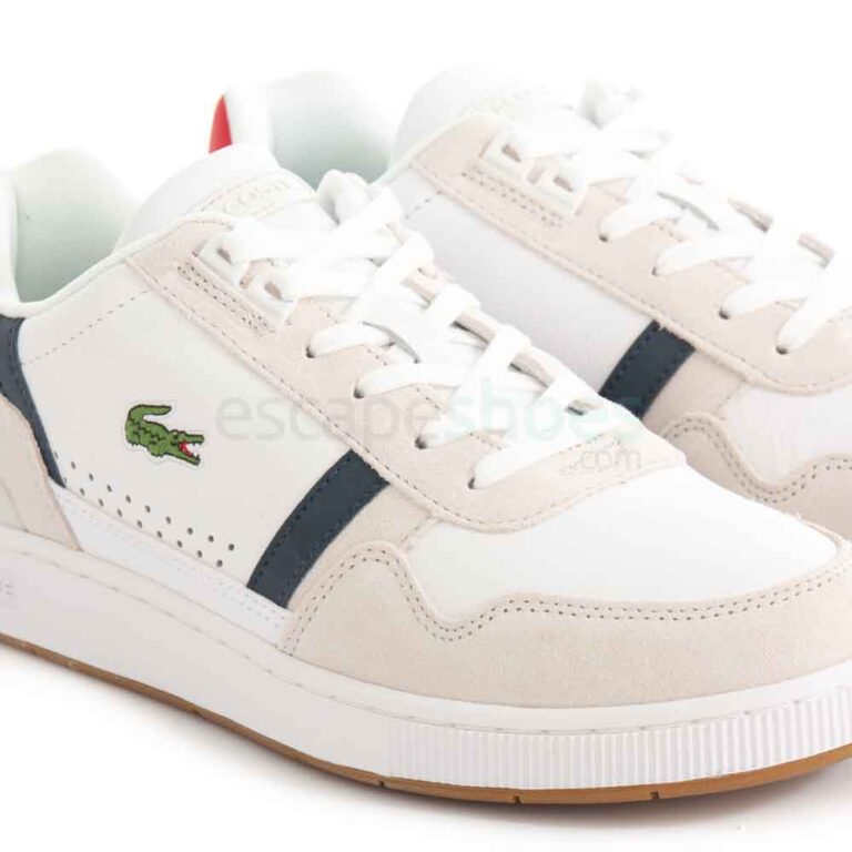 Tenis LACOSTE T-Clip White Navy Red 40SMA0048 407