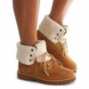 Boots TIMBERLAND Courma Kid Shearling Roll Top Wheat