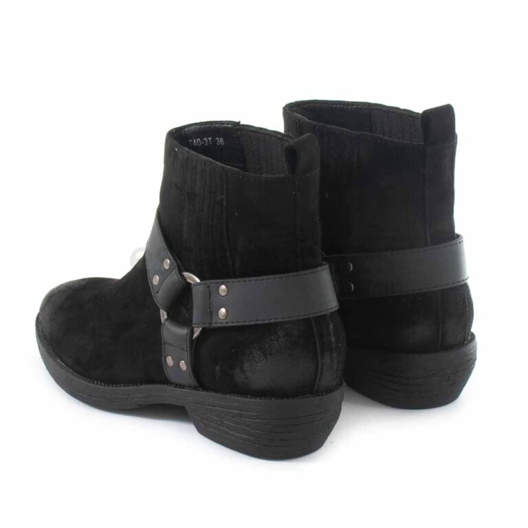 Ankle Boots FRANCESCOMILANO Tiras Black Nero