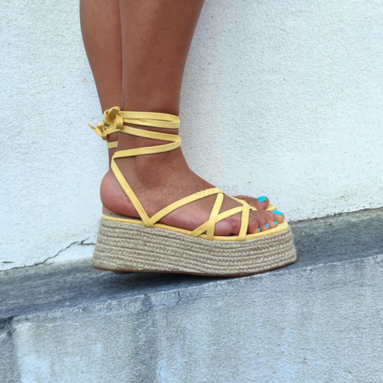 Sandals CORINA Wedge Yellow M2386