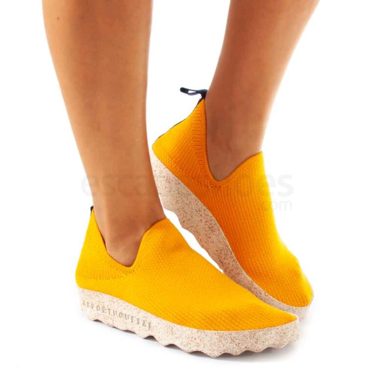 Zapatos ASPORTUGUESAS Care Recycled Elastic Dhalia Naranja