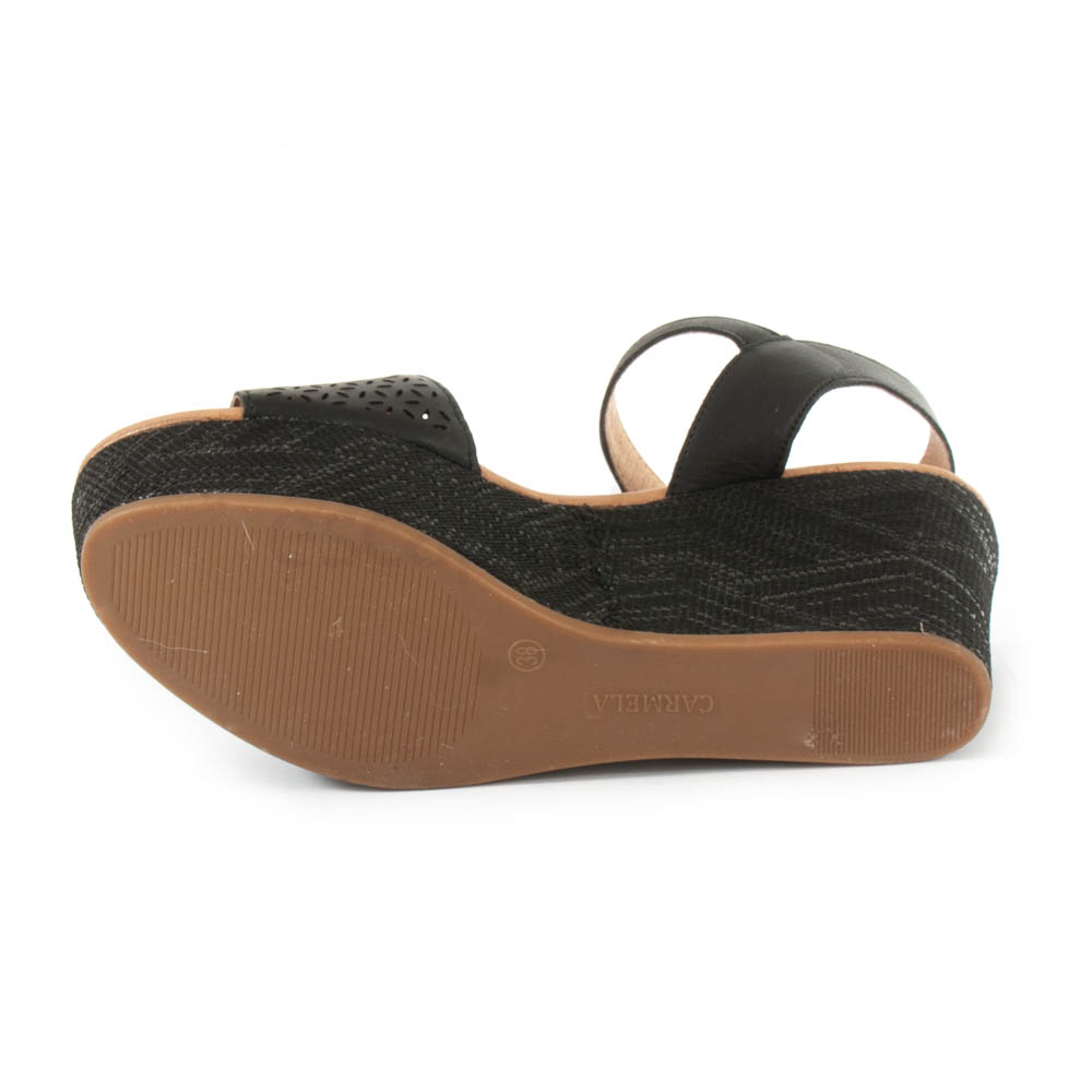 Sandals CARMELA Leather Black 68567